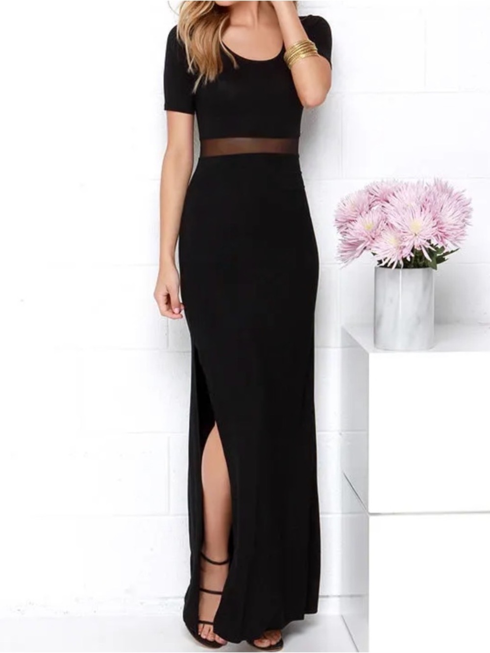 Lulus Detail Oriented Black Maxi Dress